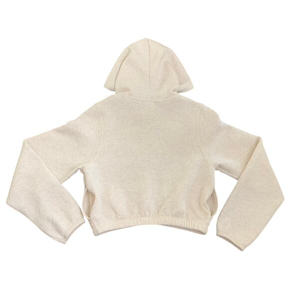 Offline by Aerie Womens Jacket XS Cream Cropped Zip Front Normcore Athleisure - Picture 13 of 16